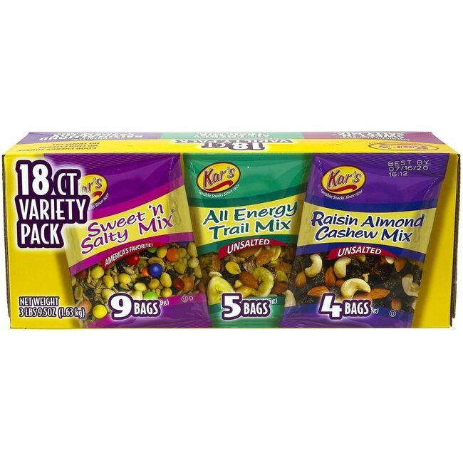Varies / verify SKU SKU-LEVEL VERIFICATION REQUIRED Food Trail Mix 18 Count GRR28800004