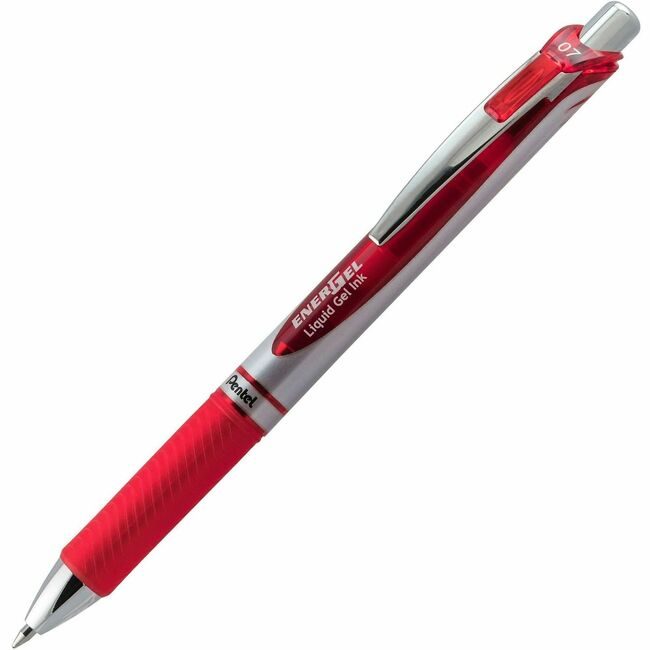 Pentel of America Pen Gel Rtx Mtltip 0.7MM Red PENBL77BDZ