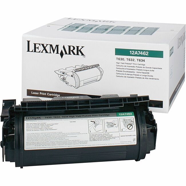 Lexmark International Crtdg T630 SERIES Hy Black LEX12A7462