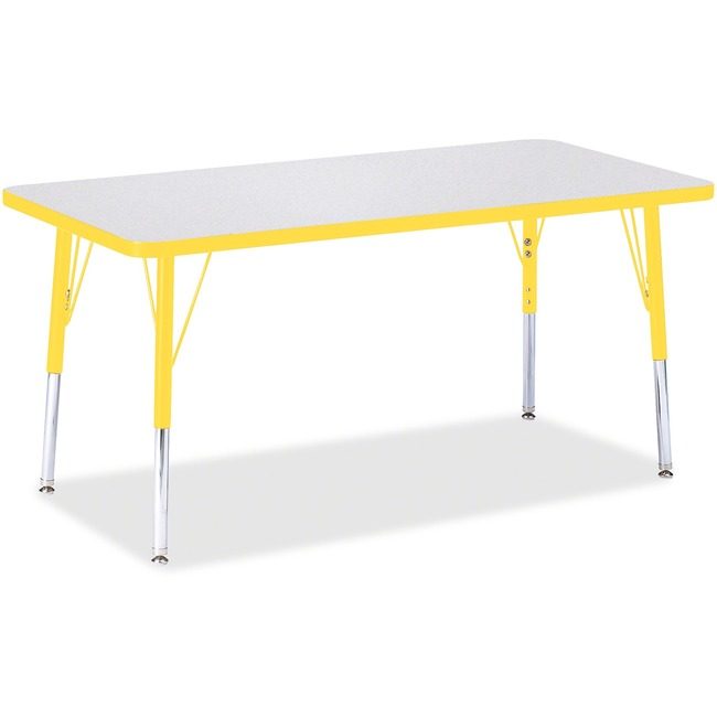 Jonti-Craft, Inc. Table Rectangle 24X48 Gy/Yw JNT6403JCE007