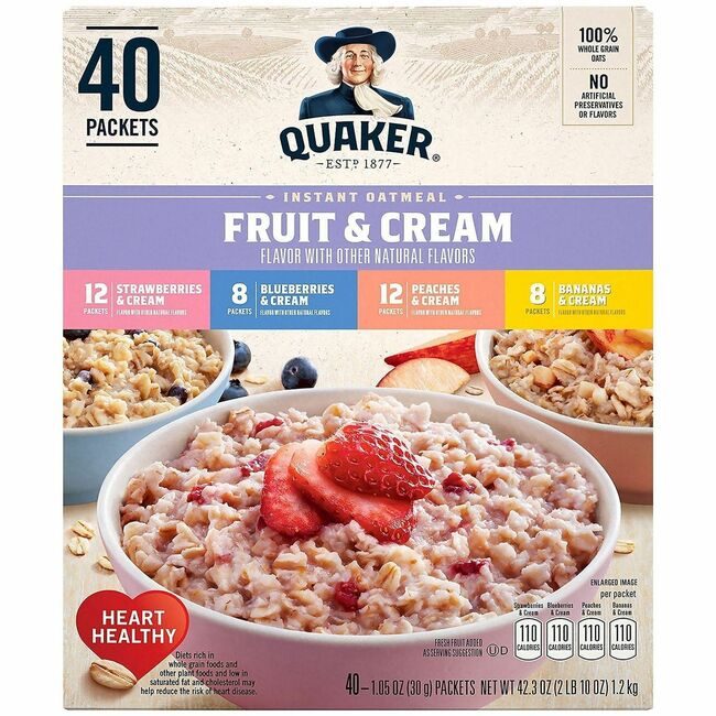 Varies / verify SKU SKU-LEVEL VERIFICATION REQUIRED Food Qkr Oat Vry 40 Count GRR22001144
