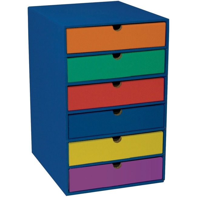 Pacon Corporation Organizer 6-SHELF Blue PAC001312