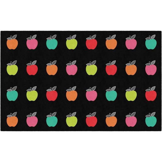 Flagship Carpets Rug Seat Schlgirl Apples Black FCICA199744SG