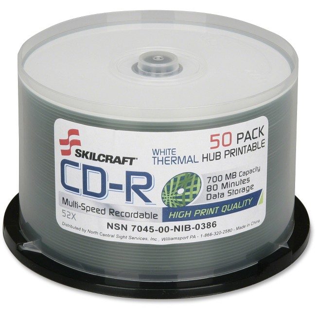 Varies / verify SKU SKU-LEVEL VERIFICATION REQUIRED Spindle Disc Cd-R 52X 700MB NSN6269521