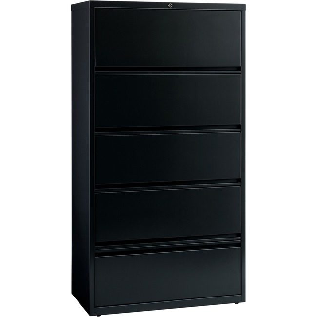 Lorell File Lat Rcd 5-DWR Black 36" LLR43513