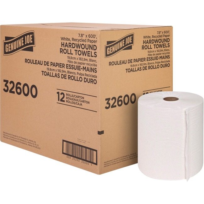 Genuine Joe Towel Hrdwnd 8 X 600 White GJO32600