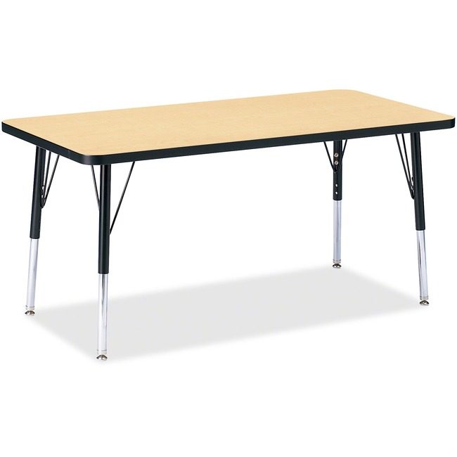 Jonti-Craft, Inc. Table Rectangle 24X48 Mp/Bk JNT6403JCE011