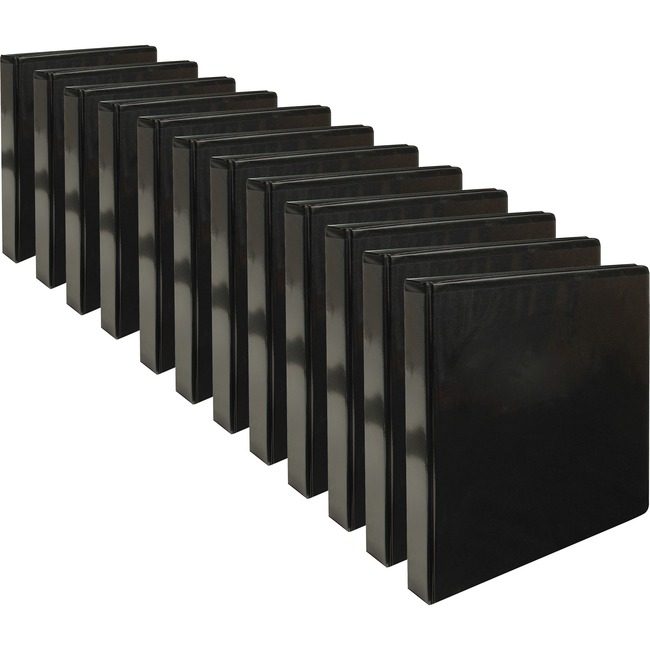 Business Source Binder View Round 1" Black BSN09952CT