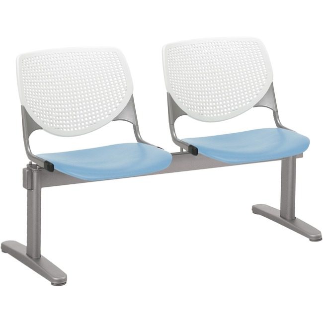 KFI Seating Beamseat 2SEAT White/Skyblu KFI2300BEAM2835