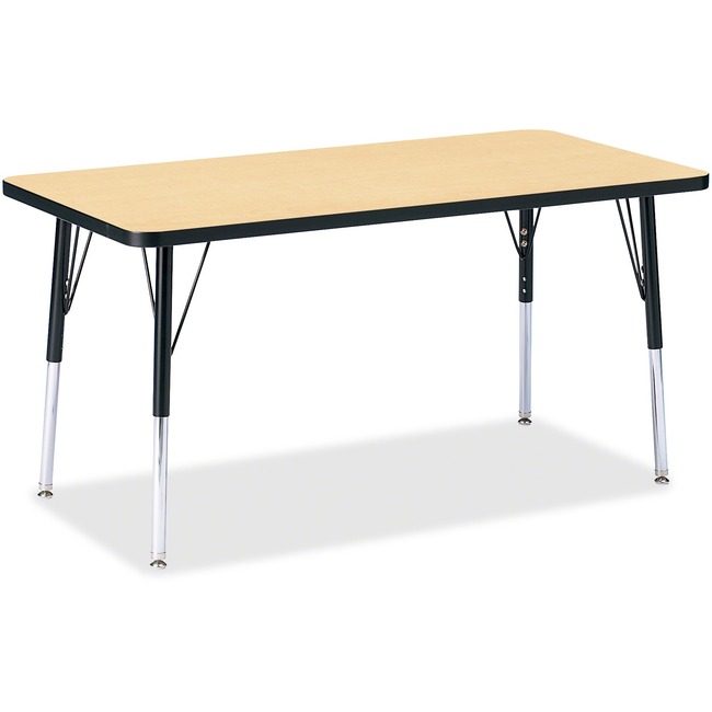 Jonti-Craft, Inc. Table Rectangle 24X48 Mp/Bk JNT6403JCA011