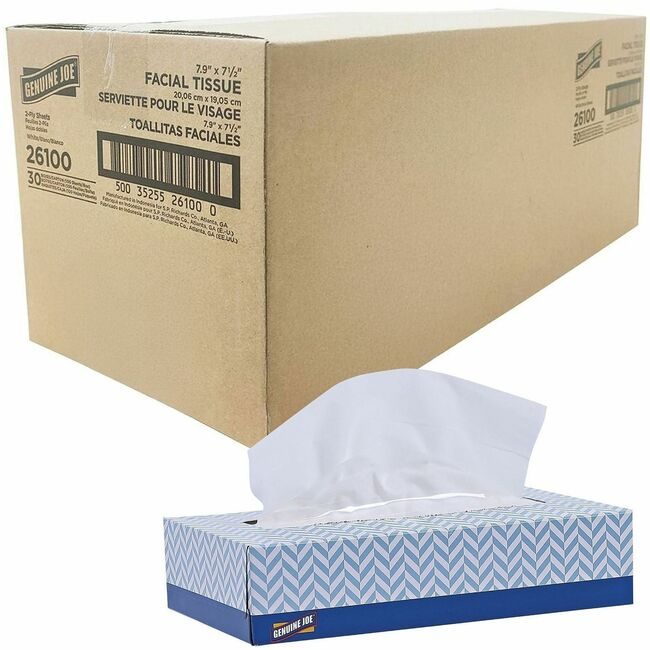 Genuine Joe Tissue Facial 2PLY 100SH We GJO26100