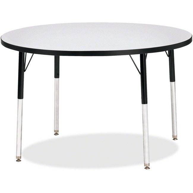 Jonti-Craft, Inc. Table Activity 42"RND Gy/Bk JNT6468JCA180