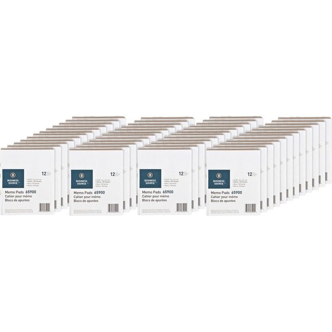 Business Source Pad Memo 3X5 Plain 100SH We BSN65900CT