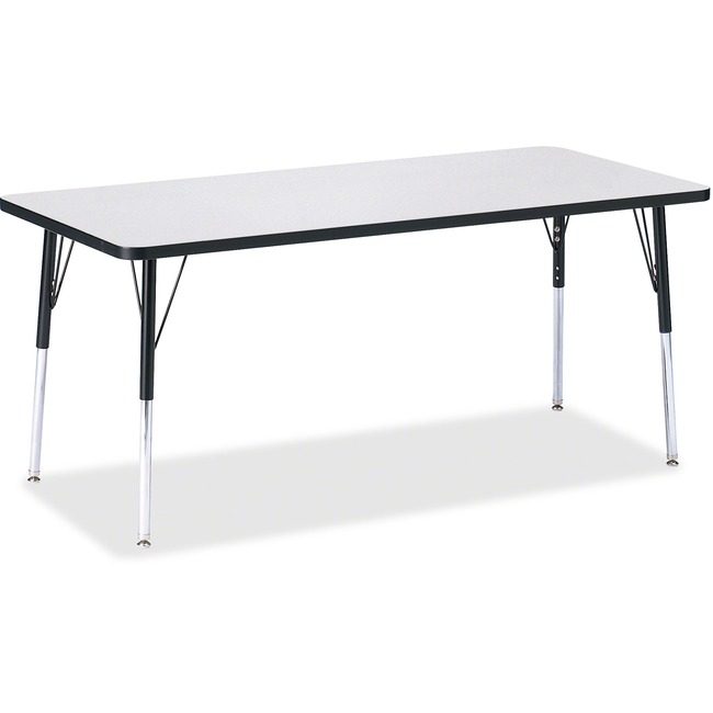 Jonti-Craft, Inc. Table Rectangle 30X72 Gy/Bk JNT6413JCA180