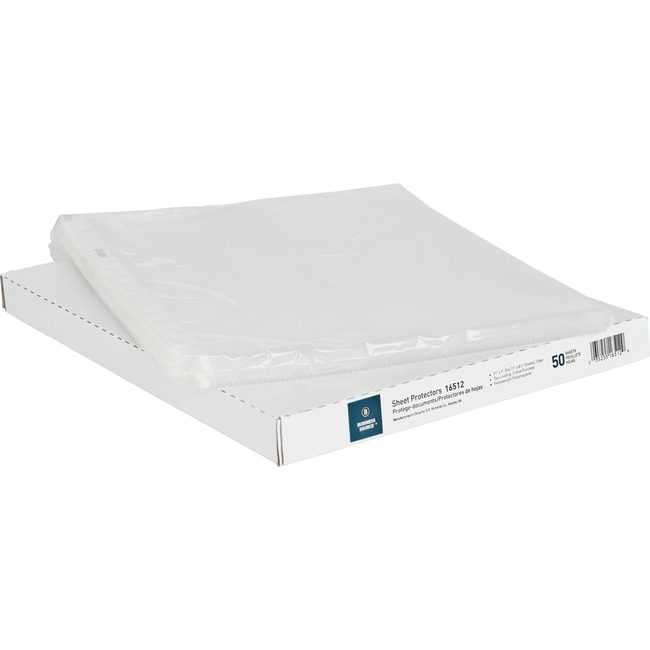 Business Source Protector Sheet Hvywght Clear BSN16512