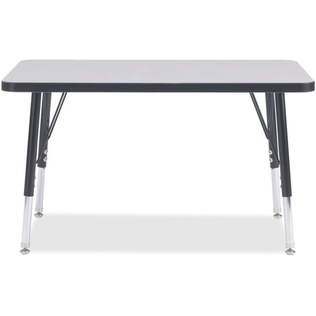 Jonti-Craft, Inc. Table Rectangle 24X36 Gy/Bk JNT6478JCE180