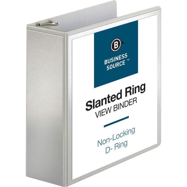 Business Source Binder View D-Ring 4" We BSN28444