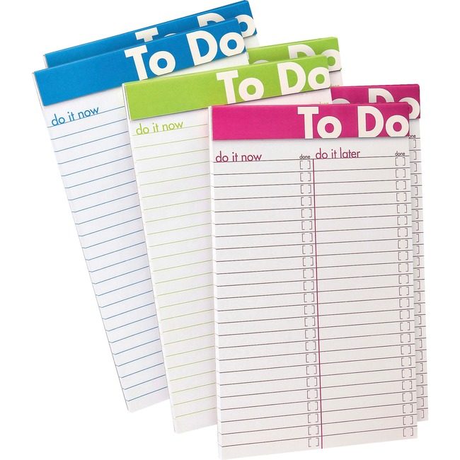 TOPS Products Notepad To Do List 5X8 6 Pack TOP20002