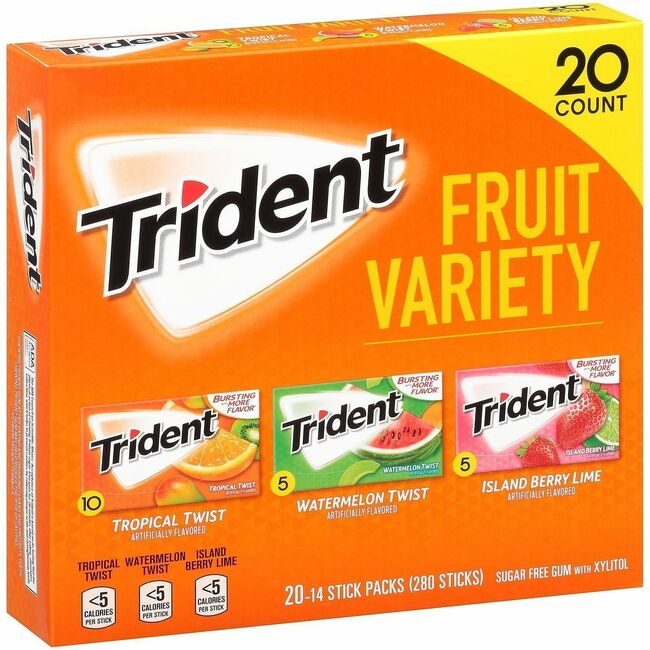 Varies / verify SKU SKU-LEVEL VERIFICATION REQUIRED Gum Trident Sug Free 20 Count GRR22000891