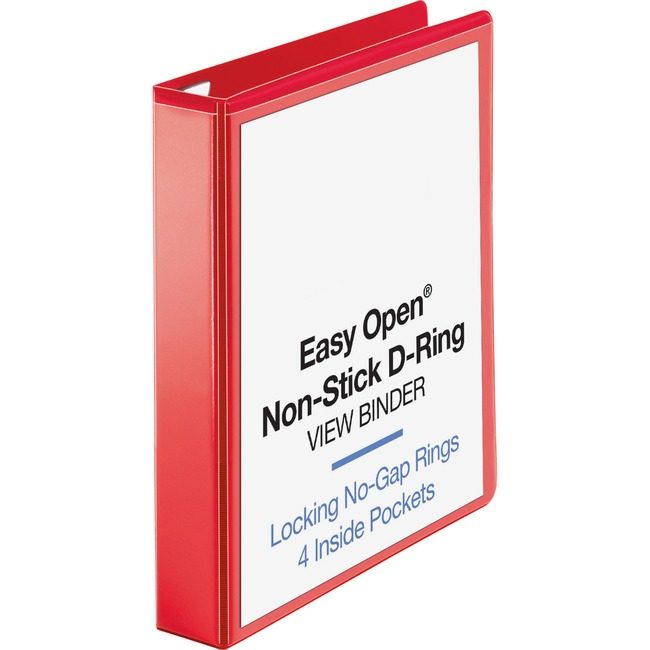 Business Source Binder View Eo Drng 1.5" Red BSN26980