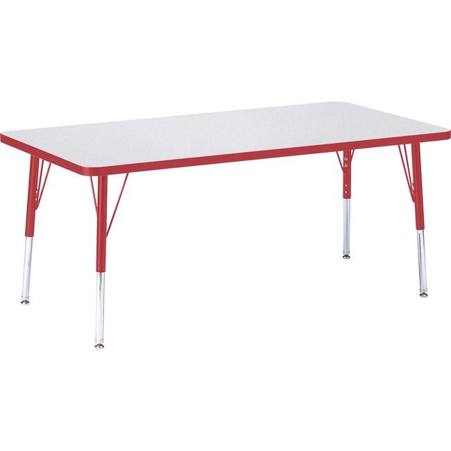 Jonti-Craft, Inc. Table Rectangle 30X60 Gy/Rd JNT6408JCE008