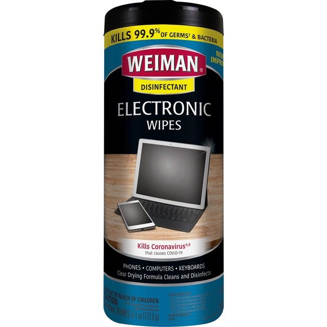 Weiman Products Wipes Electronic 7X8 30 Count WMN93A