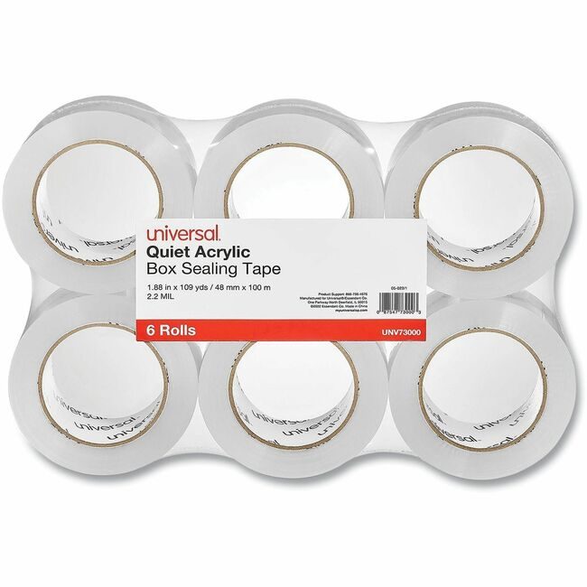 Universal Office Products Tape 2"X110YD 2MIL 6 Pack Cr UNV73000