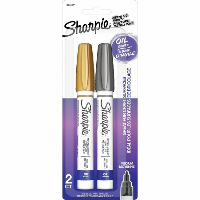 Sharpie / Expo / Prismacolor / Sanford Newell Brands / Sanford Sharpie / Expo / Prismacolor / Marker Paint Gld/Slvr 2 Count SAN34968PP