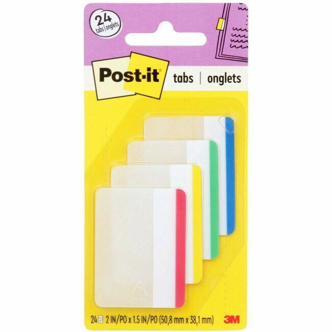 3M Company Tab File Post-It 2" Primary MMM686F-1