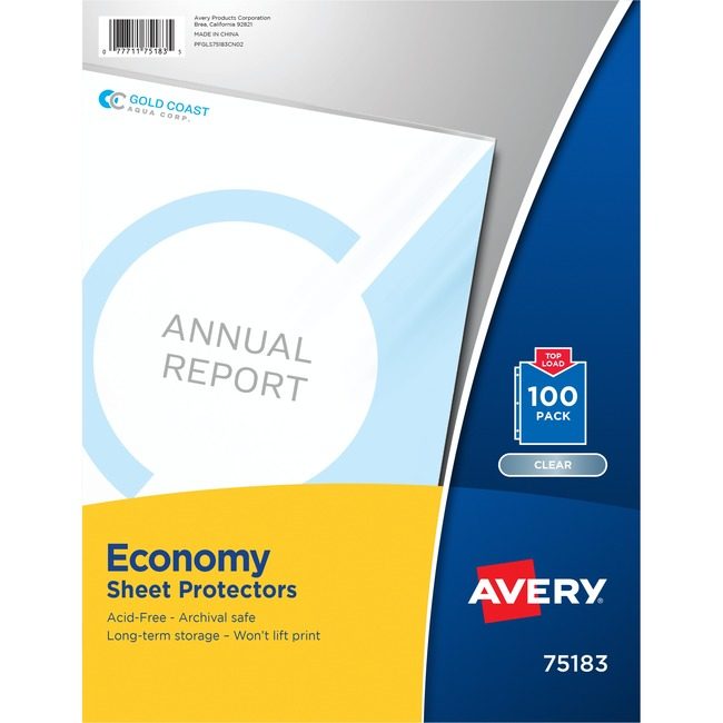 Avery Products Corporation Sheet Protector Eco Cr AVE75183