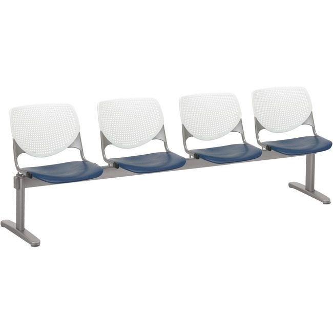 KFI Seating Beamseat 4SEAT White/Navy KFI2300BEAM483