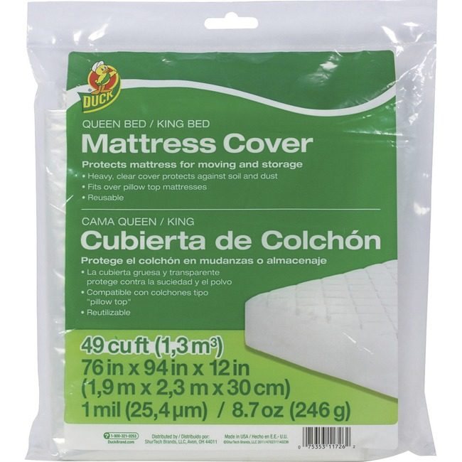 Shurtape Technologies Duck Brand Cover Matrss Queen/King Clear DUC1140236