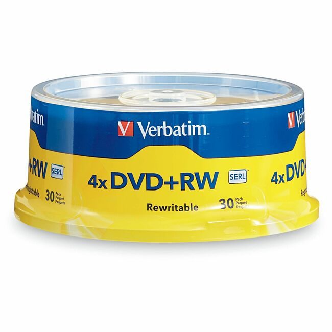 Verbatim Americas Dvd+Rw 4.7GB 4X 30 Pack Spndl VER94834