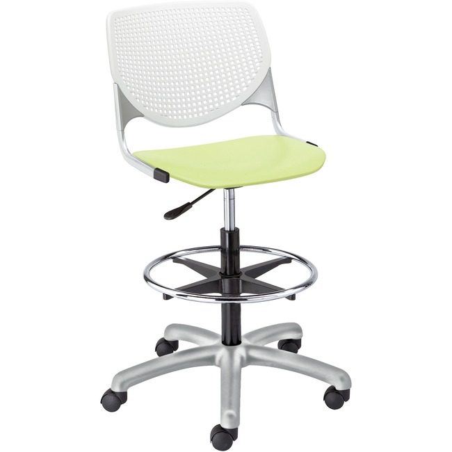 KFI Seating Poly Adj Stool W/Perf Bk KFIDS2300B8S14