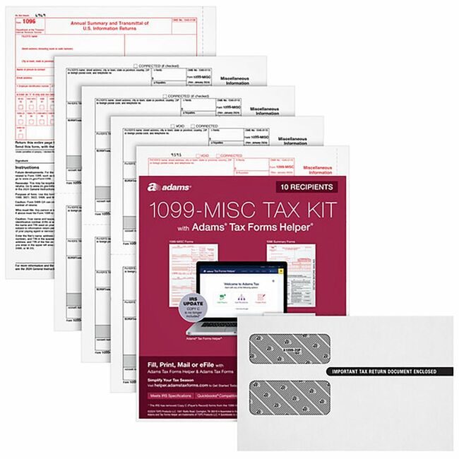 TOPS Products Form 1099-MISC 5-PT & ENV TOP22907KIT