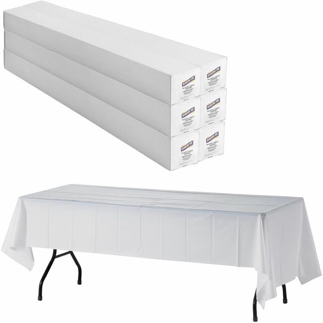 Genuine Joe Tablecover Plstic 40X300 We GJO10324CT