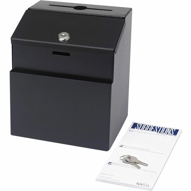 Safco Products Box Suggestion Mtl Black SAF4232BL