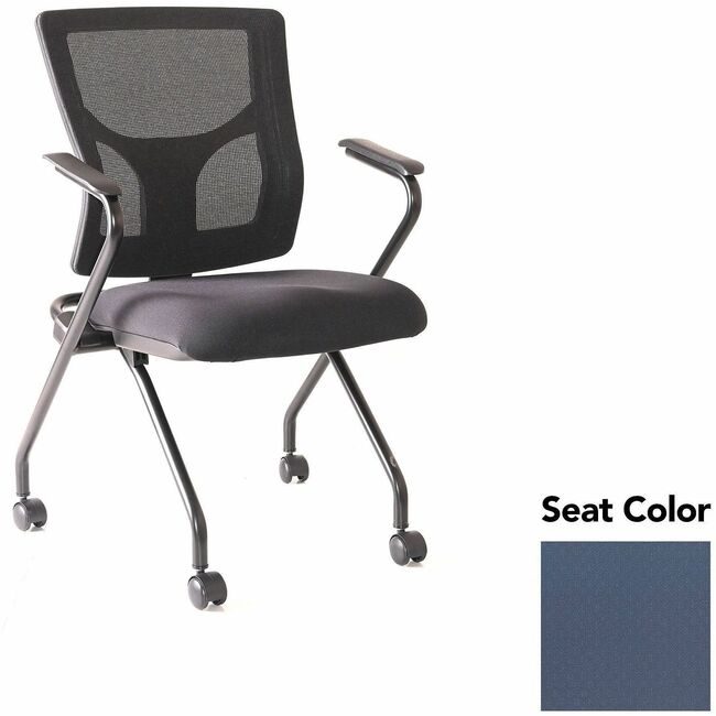 Lorell Chair Train W/Arm Per Blue LLR6201901