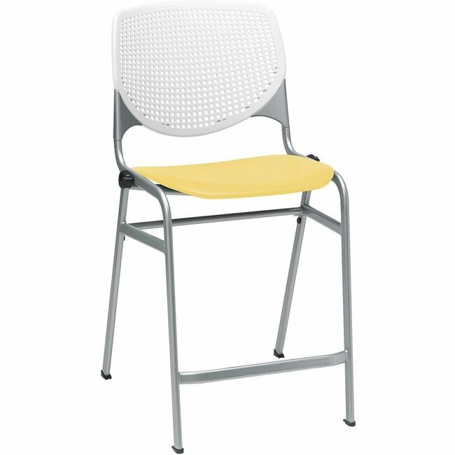 KFI Seating Stool Counter White Yellow KFICT230BKB8S12