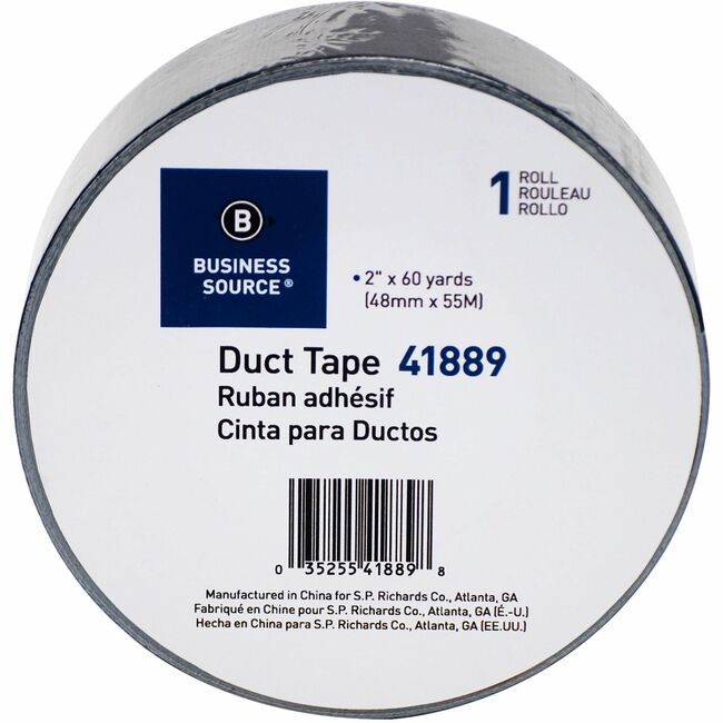 Business Source Tape Duct 2"X60 Black BSN41889