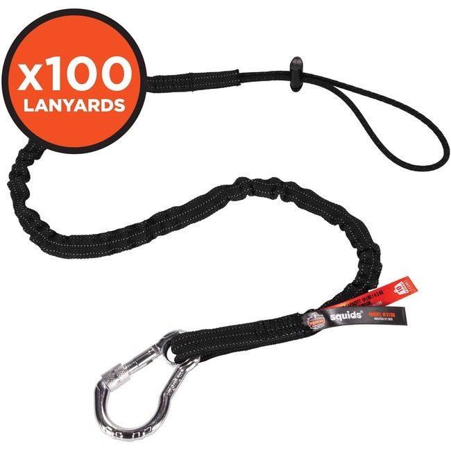 Ergodyne TOOL LANYARD-CS OF 100 Blck EGO19204