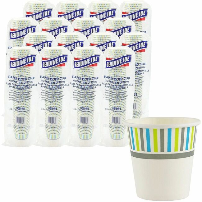 Genuine Joe Cup Cold Paper 3OZ 50 Pack GJO03161CT