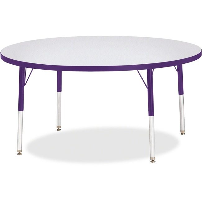 Jonti-Craft, Inc. Table Activity 48"RND Gy/Pe JNT6433JCE004