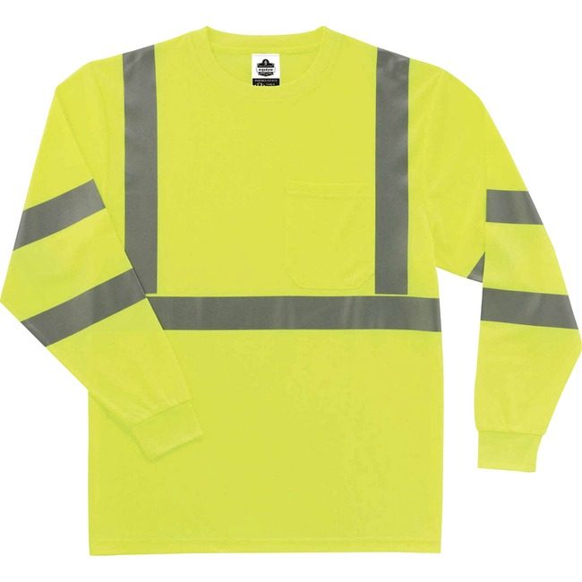 Ergodyne T-Shirt Long Sleeve XL Lime EGO21705