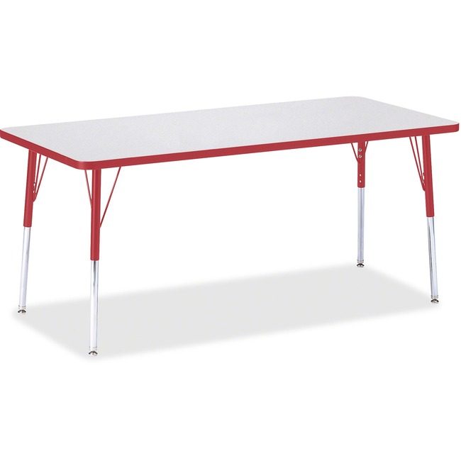 Jonti-Craft, Inc. Table Rectangle 30X72 Gy/Rd JNT6413JCA008