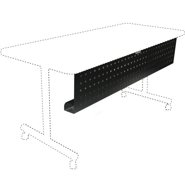 Lorell Panel Modesty Trng Black 48" LLR60684