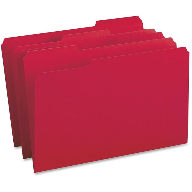 Business Source Folder File 1/3 CUT Legal Red BSN99720