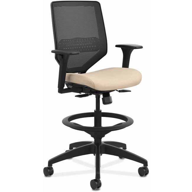 The HON Company Chair Stool Task Mbck Ajarm HONSVSM1ALC22T