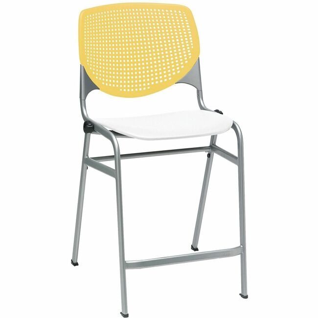 KFI Seating Stool Counter Yellow White KFICT230BKB12S8
