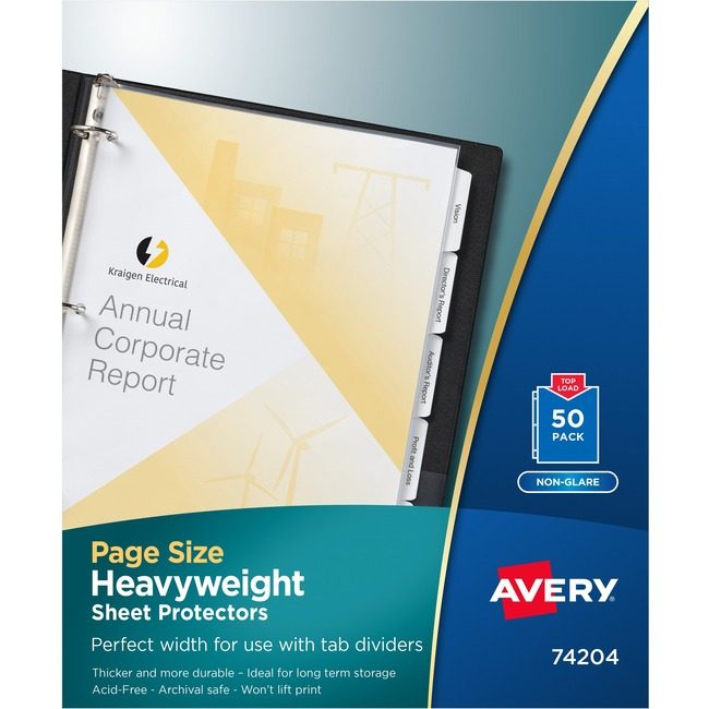 Avery Products Corporation Sht Protectors Ng 50 Count AVE74204